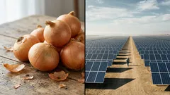 Zwiebelschalen könnten Sonnenkollektoren schützen: Wissenschaftler haben eine überraschende Entdeckung gemacht